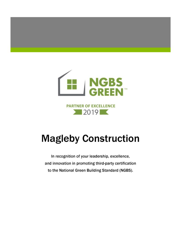 2019 NGBS Green Partner of Excellence